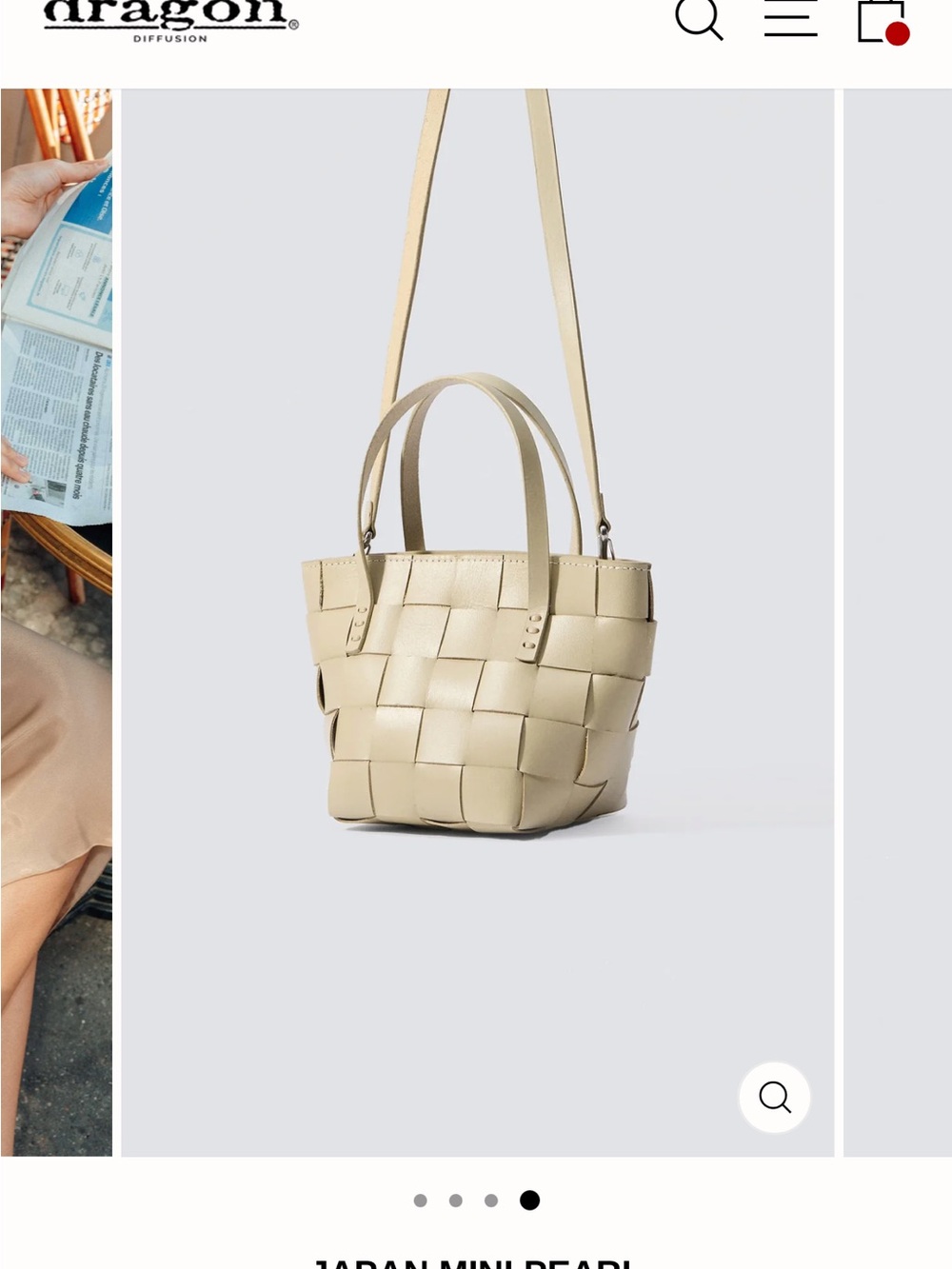 Dragon Diffusion Woven Pearl Mini Japan Tote - Picture 4 of 16